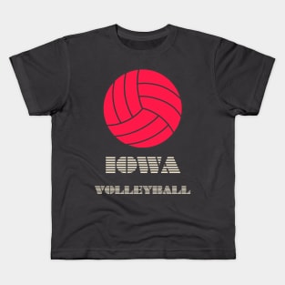 Iowa volleyball Kids T-Shirt